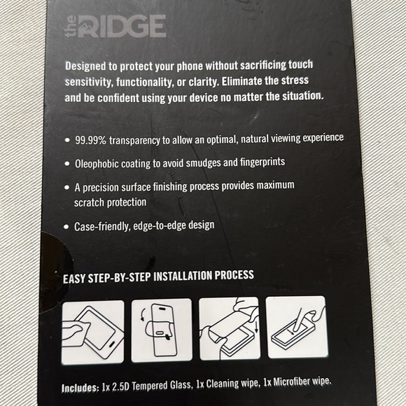 The Ridge Tempered Glass Screen Protector for iPhone 12 Pro Max - Picture 6 of 7